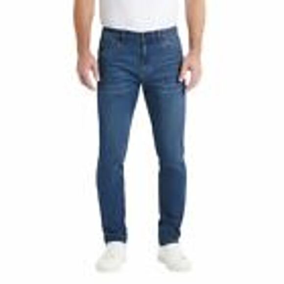 Kenneth Cole‎ Men's Denim Jeans Straight Fit Size 36x32 Career Office Travel - Picture 1 of 16